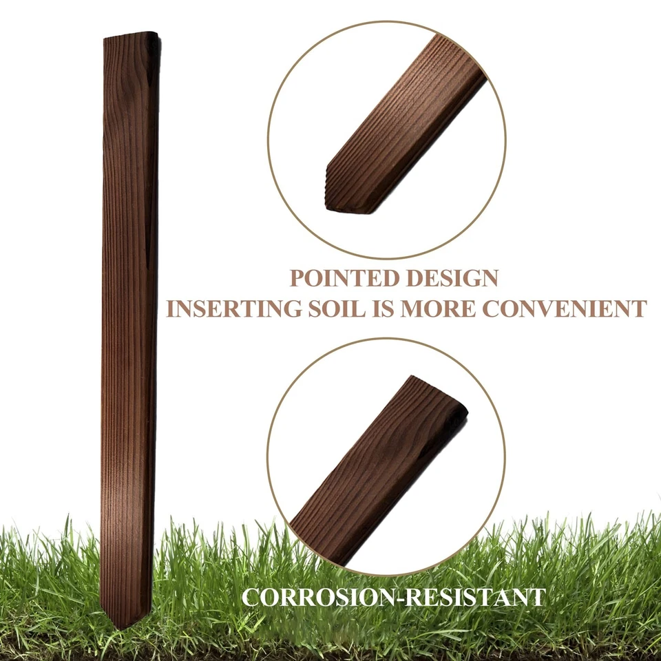 Paquete de 4 estacas de reparación de postes de valla de madera conservante poste de valla anclaje tierra sp... Foto 2 de 4