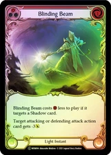 FAB  RAINBOW FOIL  Blinding Beam (Red)  - Monarch (Unlimited) Card # 084