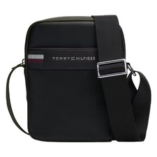 Tommy Hilfiger Men’s Crossbody Corporate Reporter Bag Black Designer