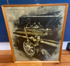 Early vintage STUDY FOR OIL, MUCK AND SUNLIGHT by David Shepherd, PRINT framed