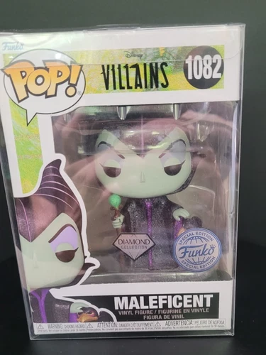 Funko pop 1082 maleficent diamond collection, Funko special edition w/protector