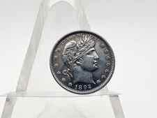 1892 U.S. Mint Barber Quarter Dollar UNC Details **Excellent Coin**