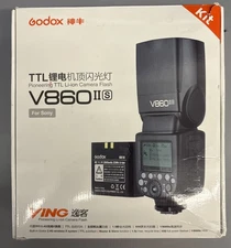 Godox VING V860IIS TTL Li-Ion Flash Kit for Sony Cameras in Black, New Open Box