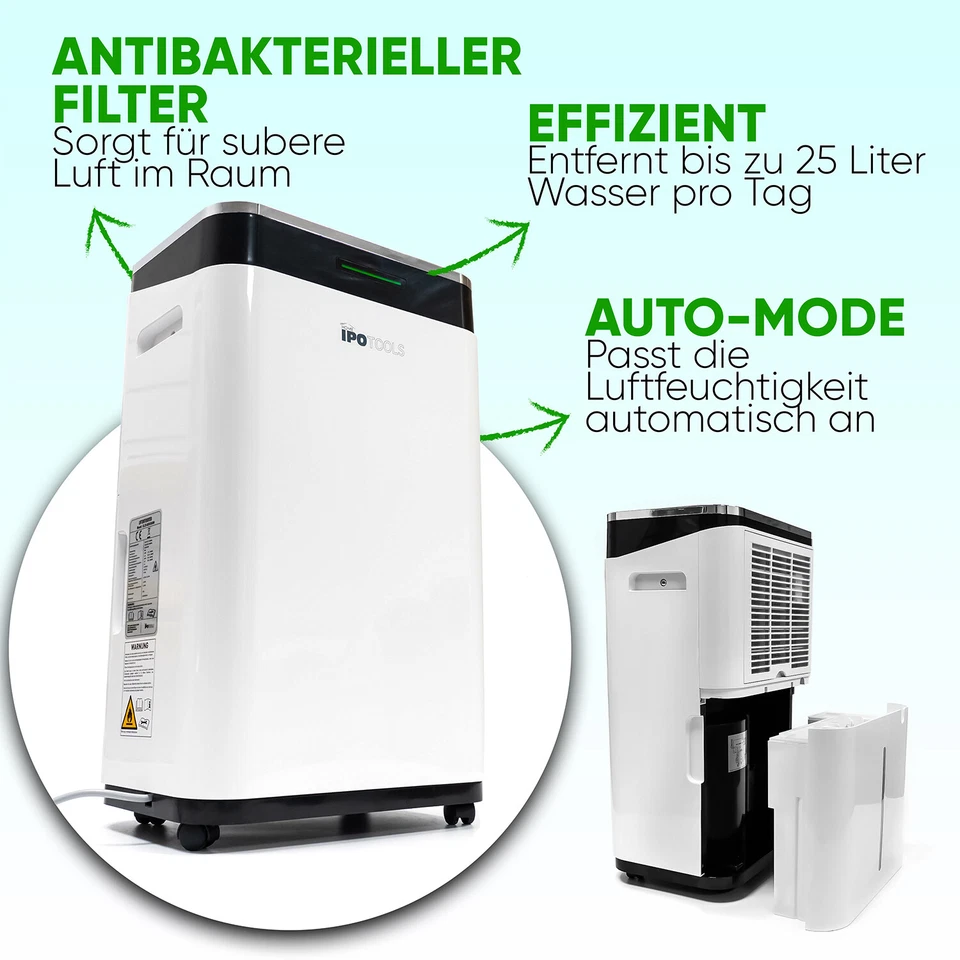 Luftentfeuchter Entfeuchter Raumentfeuchter Bautrockner LED Display Timer 25L - Bild 2 von 4