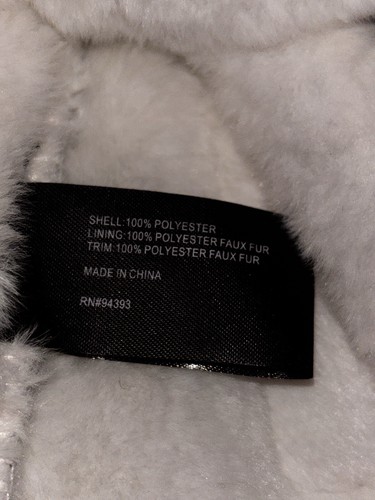 Coffeeshop Plaid Tweed Women L Peacoat Faux Fur Academia City Girl Preppy NEW - Picture 7 of 9