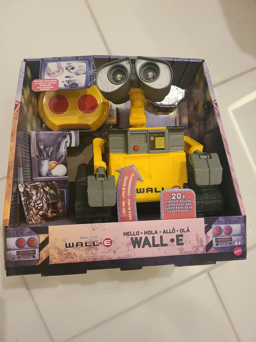 Mattel Disney Pixar WALLE Robot Toy, Remote Control Hello WALLE Robot