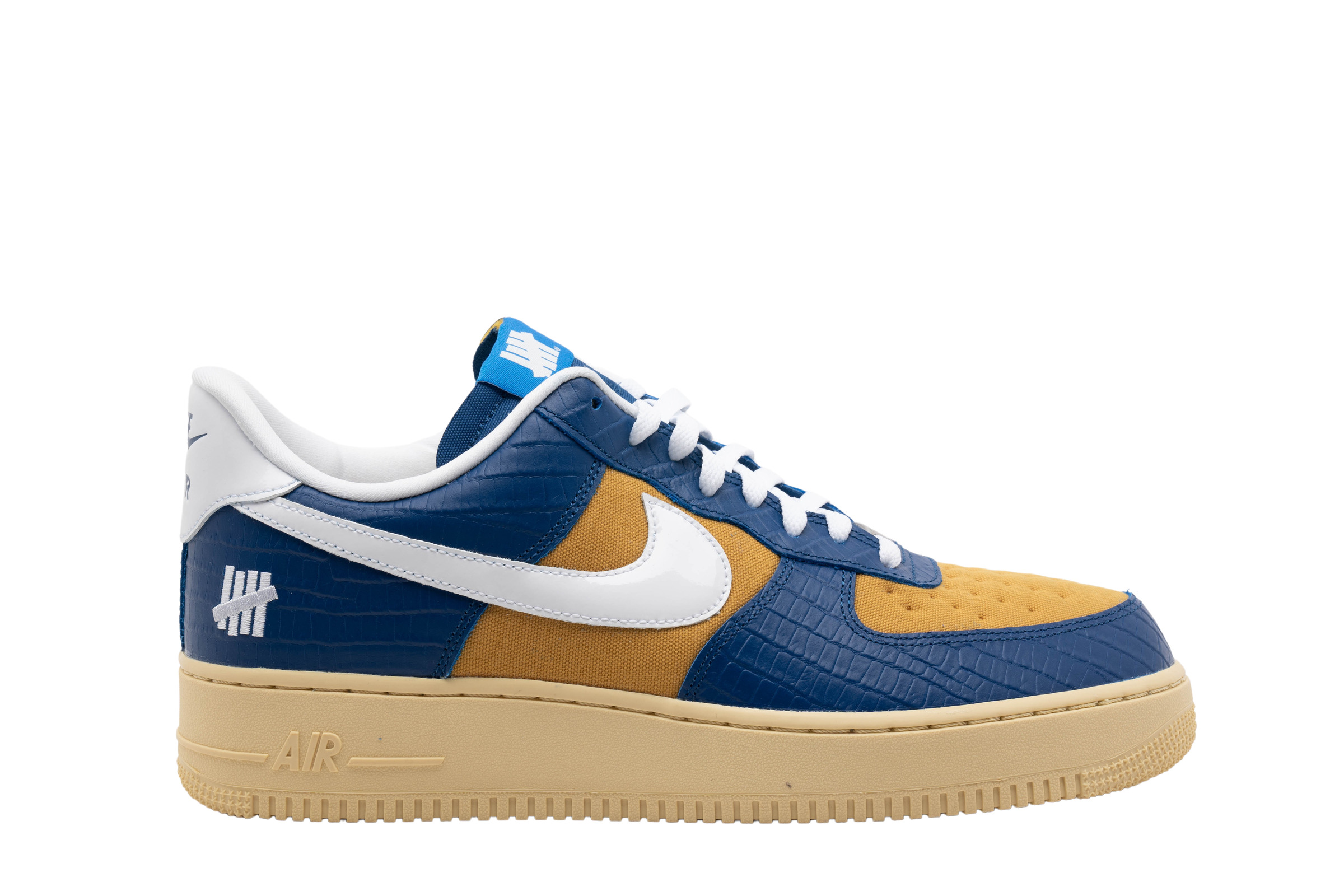 Cuidar Petrificar Interrupción Nike Air Force 1 Low SP Undefeated 5 On It Blue Yellow Croc for Sale |  Authenticity Guaranteed | eBay