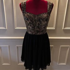 Guess Gold /Black Sequins Cocktail Party Dress size 6