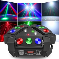 Beam Spider Laser Moving Head Stage Light 9 LED RGB DMX DJ Disco Party