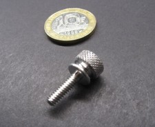 Flared Shoulder Aluminum Thumb Screw, 3/8" Dia, 6-32 x 1/2" Length, 8 Pcs