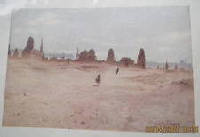 EGYPT. FIRST EDITION 1902:-DUSTY DAY AT THE TOMBS by ROBERT TALBOT KELLY