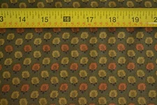 By 1/2 Yd, Tan Rust Dark-Olive Quilt Cotton, Andover/Ember Reds/Jo Morton, B181