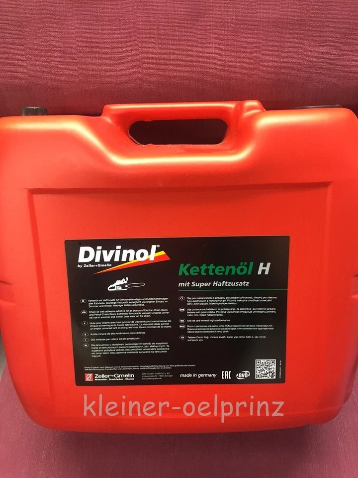 20 L Divinol Kettenöl H Sägekettenöl / Haftöl / Kettenöl / Sägekettenhaftöl