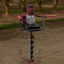 1500W Electric Post Hole Digger Head Planting Fence w/ 2 Drill Bits Earth Auger