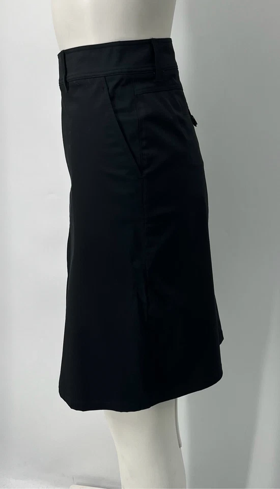 Falda corta recta de algodón negra Burberry London talla 12 nueva con etiquetas  Foto 2 de 4