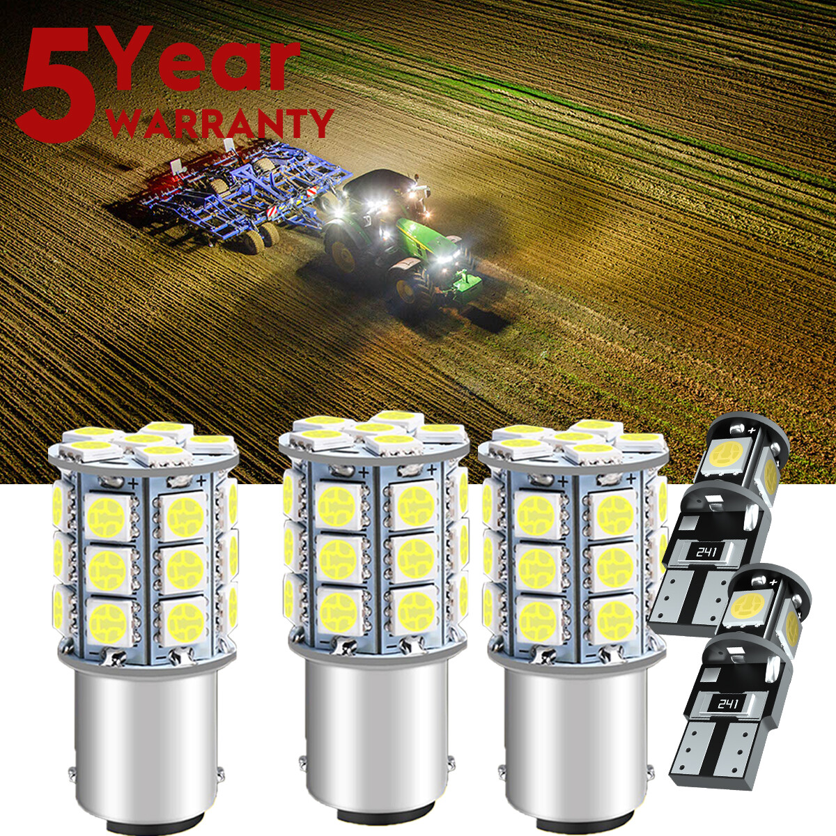 5PCS LED Rear Light Bulbs for Bobcat 751 753 763 773 7753 Models