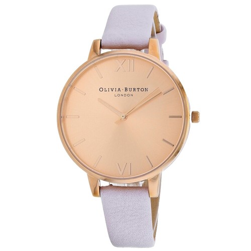 Olivia Burton White Dial Rose Gold Case Cream Tan Leather  display picture 3