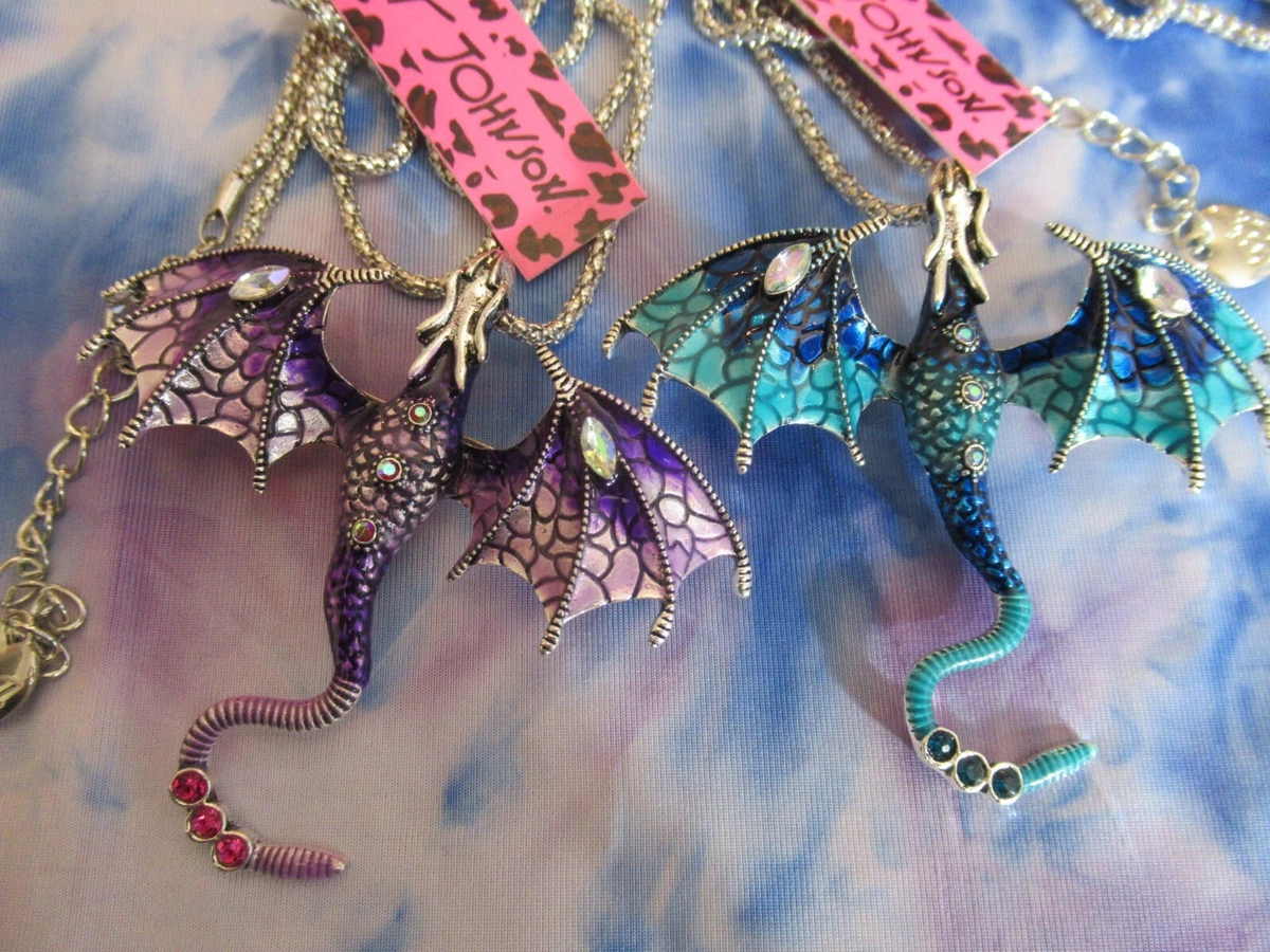 Betsey johnson dragon necklace clearance