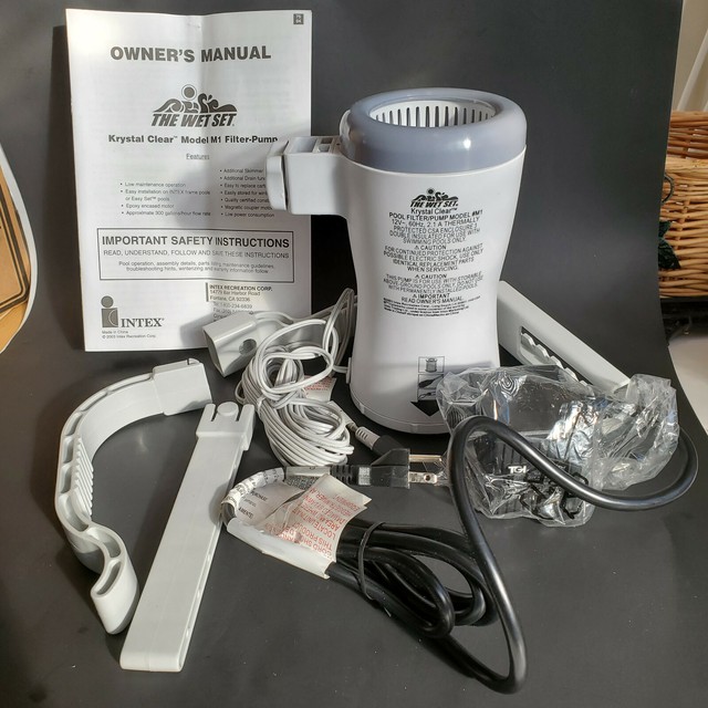 Intex 603 Krystal Clear Above Ground Swimming Pool Filter Pump & Hoses