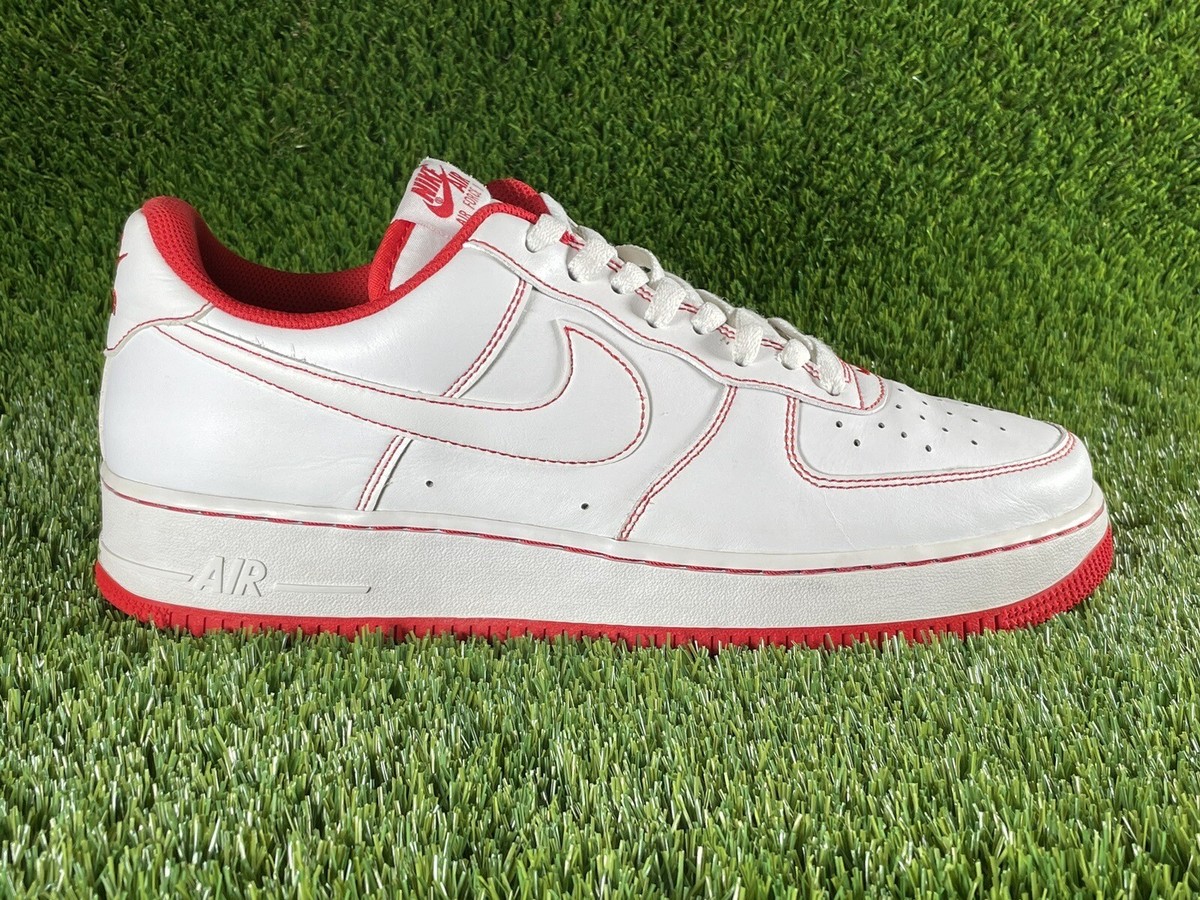 🔥Nike Air Force Red/White Contrast Stitch 2020 Sneakers