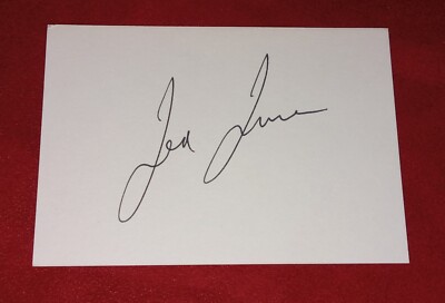 TED TURNER SIGNED CUT ABOUT THE SIZE OF A BASEBALL CARD CNN BRAVES WCW