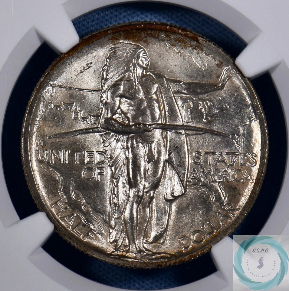 1938 Oregon Trail 50c NGC MS66 - Lovely Original Petina and Luster - Image 4 of 4