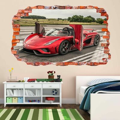 Koenigsegg Sports Super Racing Car Wall Art Stickers Mural Decal Kids Room DK8