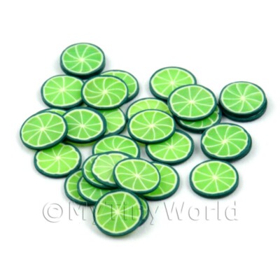 Handgefertigt 100 Limette Stil 2 Nail Art Scheiben