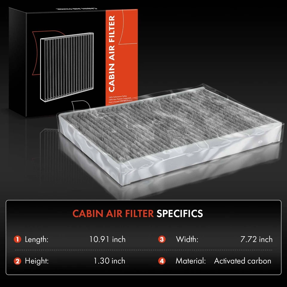 Filtro de aire de cabina de carbón activado para Land Rover Discovery Sport LR2 Volvo S60 Foto 2 de 4