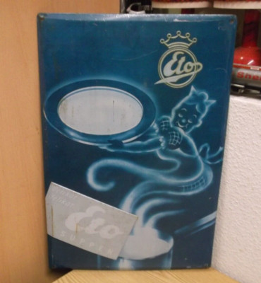 80er Eto Suppen Dr. Oetker Werbeschild Blechschild 59x40 80s Vintage