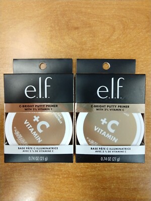2 Pk: e.l.f C-Bright Putty Primer Brightening & Evens Skin Tone (1408) - R1P6