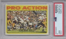 Calvin Hill 1972 Topps PSA 9 Mint Graded Card Dallas Cowboys In Action #129