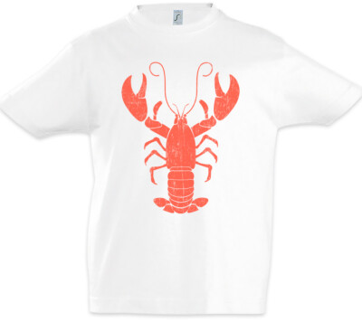 Lobster II Kids Boys T-Shirt Fisher Gone fishing Bone Fish Sea Redneck Hillbilly