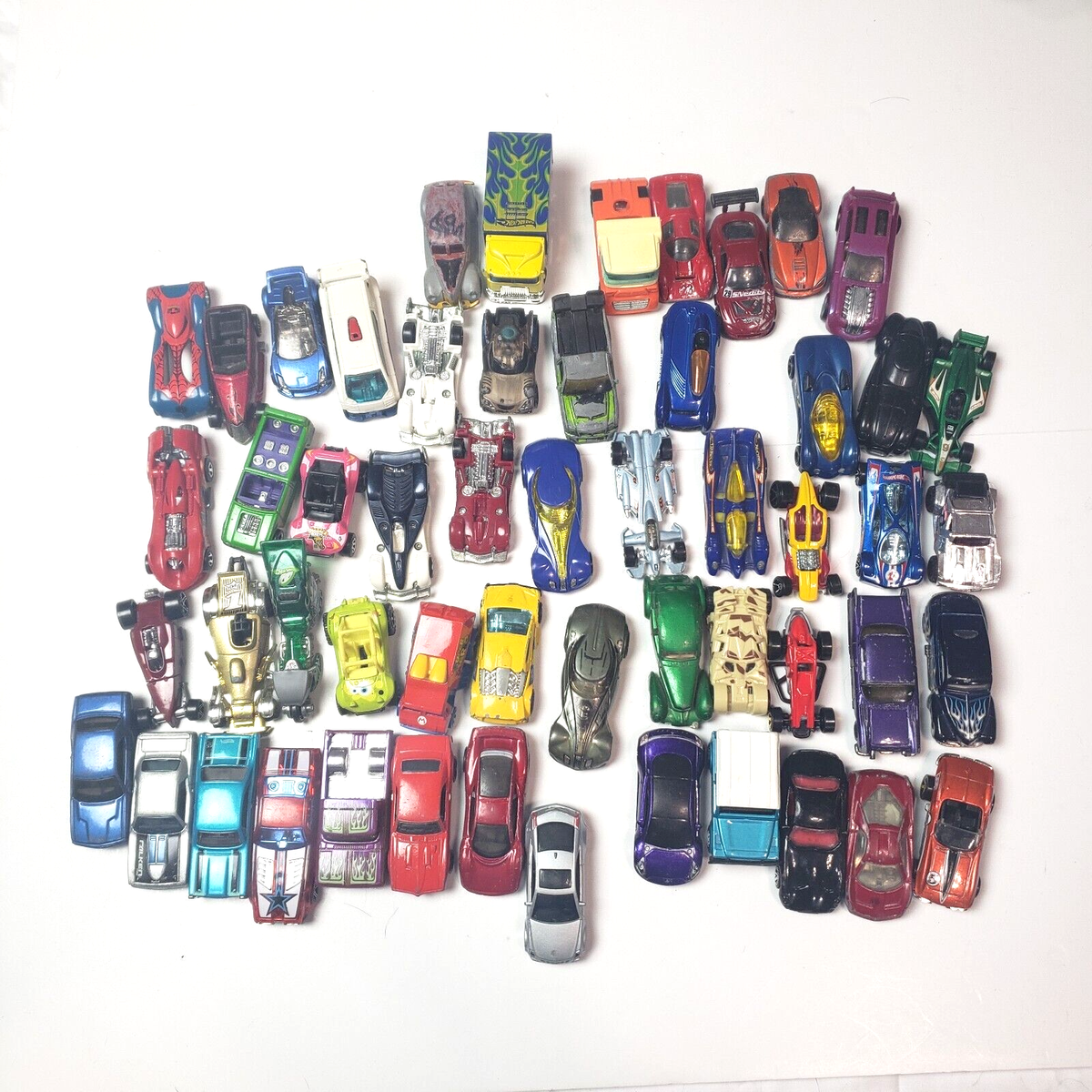 Lot of 54 4+ lbs HOT WHEELS. MATCHBOX MIX, DIECAST. Some vintage