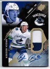 17/18 2017 UPPER DECK SPX BROCK BOESER R-BB ROOKIES GOLD PATCH AUTOGRAPH AUTO 25