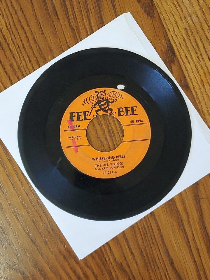 Vintage FEE BEE 45 VINYL RECORD The Del Vikings DON'T BE A FOOL