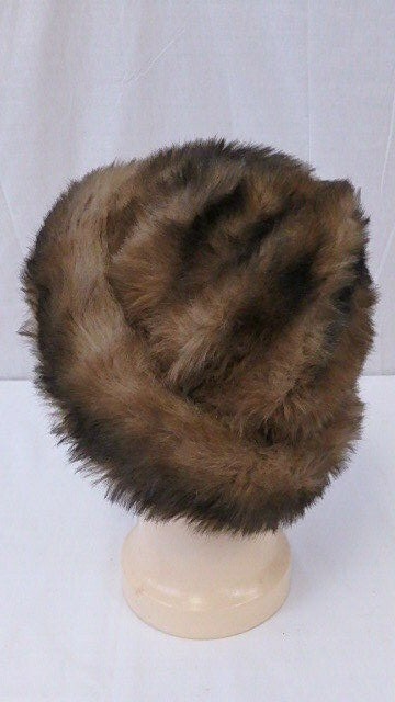Vintage Unisex Fur Hat w/ wool interior extra warm great  display picture 3