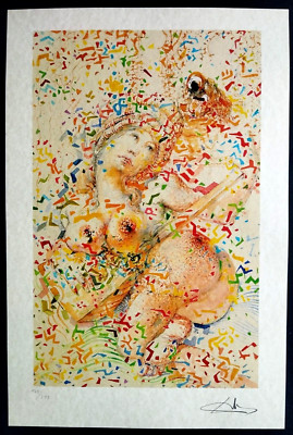 Salvador.dalì Lithographie COA Original Sign. op Nummeriert Hand [ Dali / Dalí