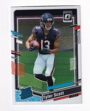 2023 PANINI DONRUSS OPTIC TYLER SCOTT RATED ROOKIE CARD 218. rookie card picture