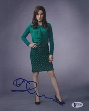 CAROLINE DHAVERNAS SIGNED 8X10 PHOTO HANNIBAL BECKETT BAS AUTOGRAPH AUTO COA B