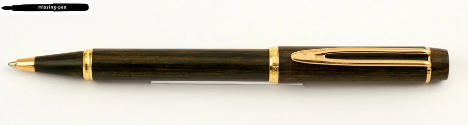 Bolígrafo Waterman MAN 100 en madera verde Fountainebleau - años 90 Foto 3 de 4