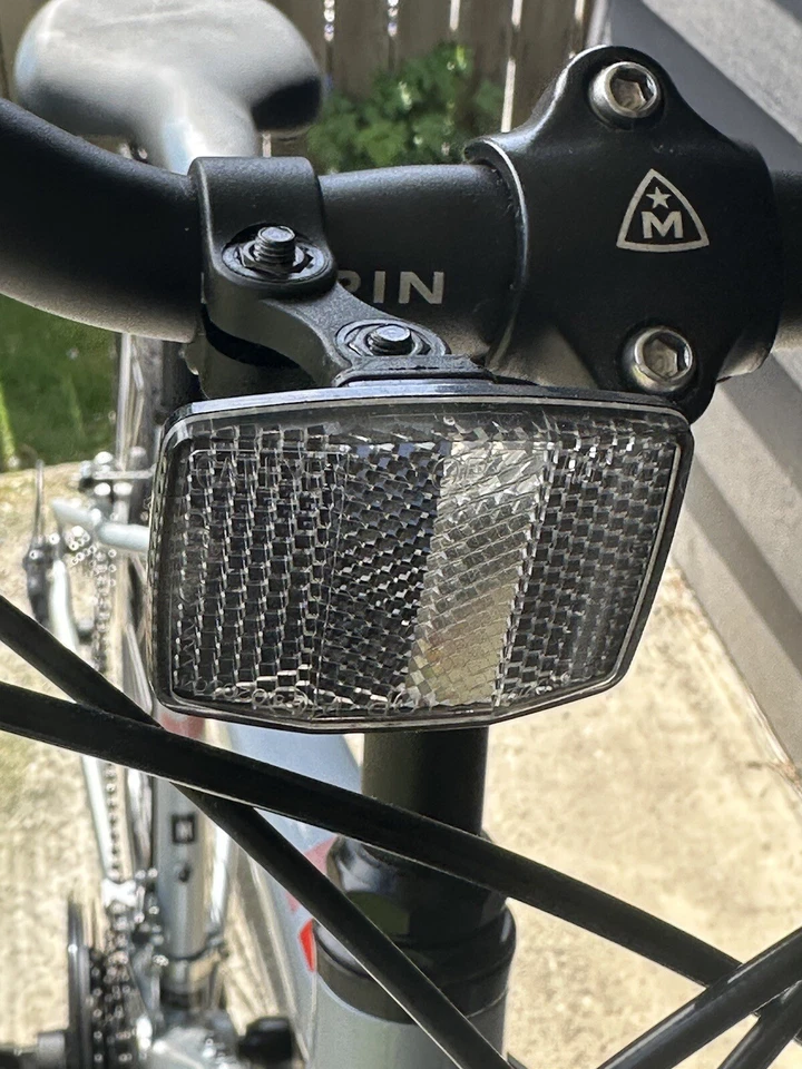 Bicicleta híbrida deportiva Marin Larkspur CS1 GRANDE plateada serie 1 6061 cuadro de aluminio Foto 3 de 4