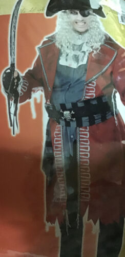 Zombie Pirate Captain Costume Premium Adult Size XXL Plus  With Extras AWESOME!! - Afbeelding 1 van 12