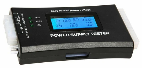 20+4 Pin LCD Power Supply Tester for ATX, ITX, BTX, PCI-E, SATA, HDD