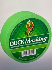 New - Duck Brand Color Masking Tape: 1 in. x 30 yds. Green 