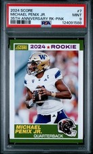 2024 PANINI SCORE 35TH ANNIVERSARY ROOKIE PINK #7 MICHAEL PENIX JR. PSA 9