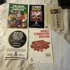 Atari 2600 4 Switch Woodgrain Console Joystick Driver Paddle Wires & 21 Games