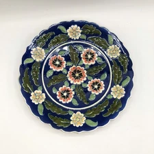 Chaz chez Galip Avanos Gini Signed Ceramic Hand painted Display Plate *READ*