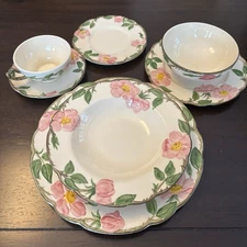Vintage Desert Rose USA 8 Place Settings And Serving Pieces-78 Total