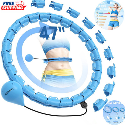 Infinity Hoop Fit Plus Size 47'', Weighted Hula Hoops for Adults Weight Loss
